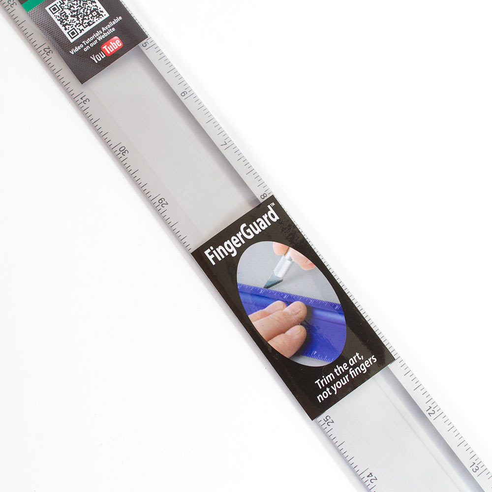 Alumicolor, Alumicutter, Cutting Edge, Ruler, 36", Silver